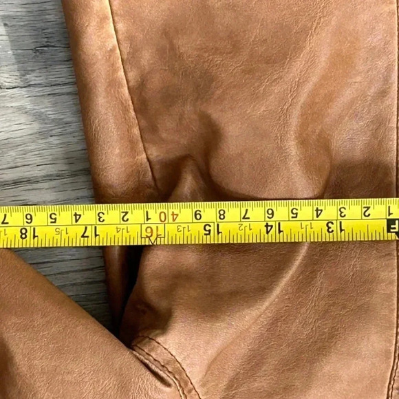Studio M  Faux Leather Jacket Sz M - Picture 15 of 15